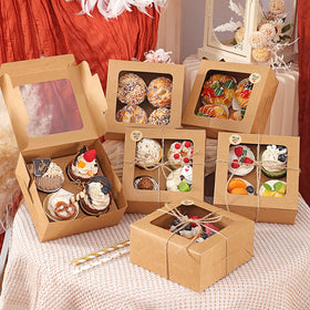 TOMNK 6.3x6.3x3 inch box suited for small pastries and cookies.