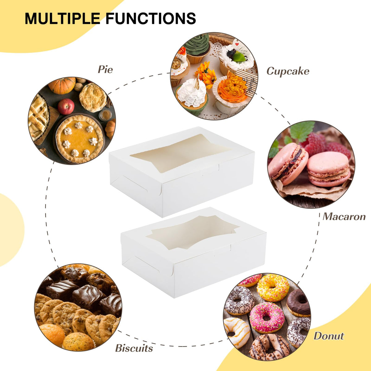 Tomnk food-grade paper construction offers sturdy, reliable packaging.
