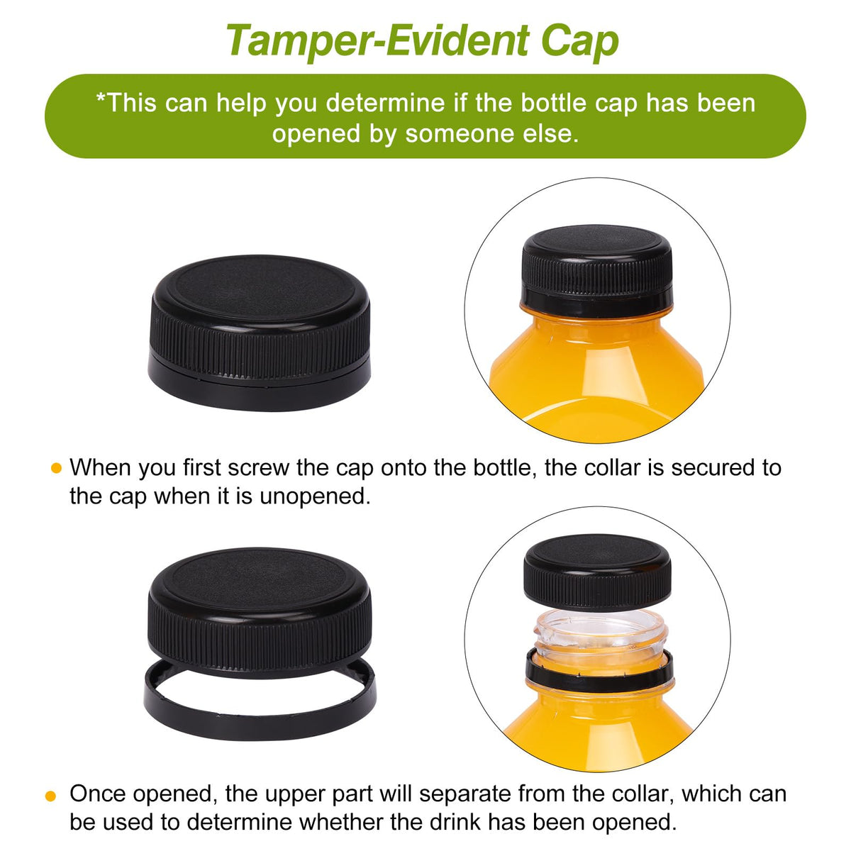 TOMNK tamper-evident cap keeps drinks secure during transport