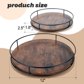 360-degree rotation on Tomoaza Lazy Susan for easy access to items.