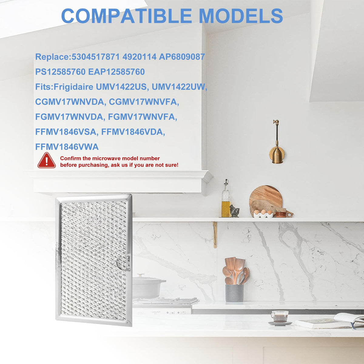 Tomoon replacement parts guide shows multiple part numbers for easy substitution