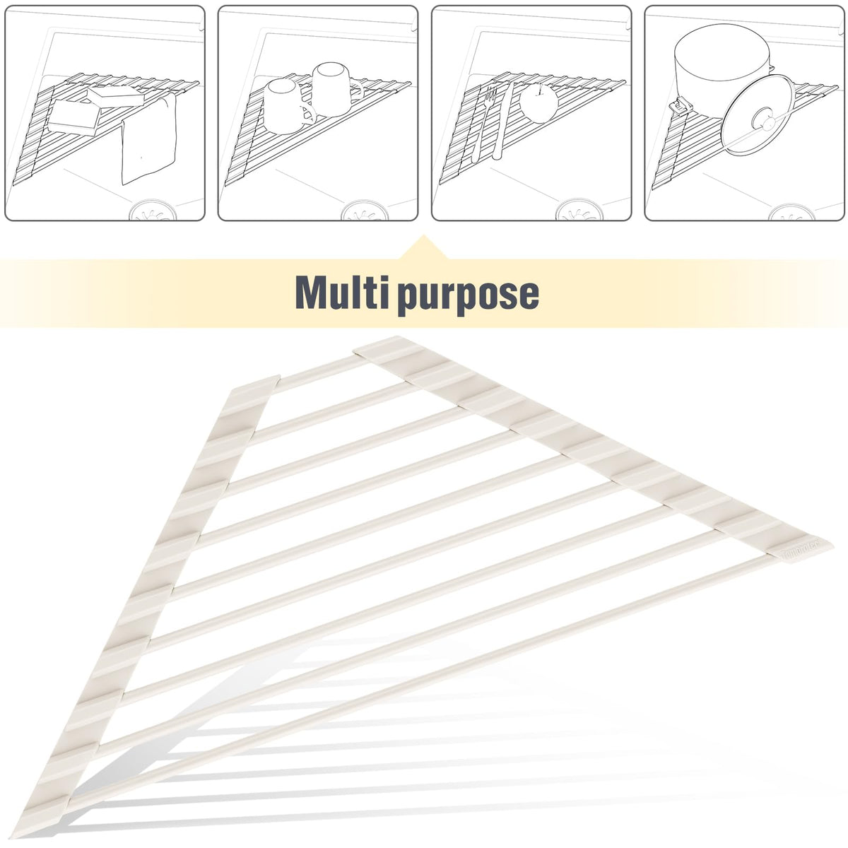 Tomorotec easy-to-clean roll-up design makes storage quick and clutter-free.