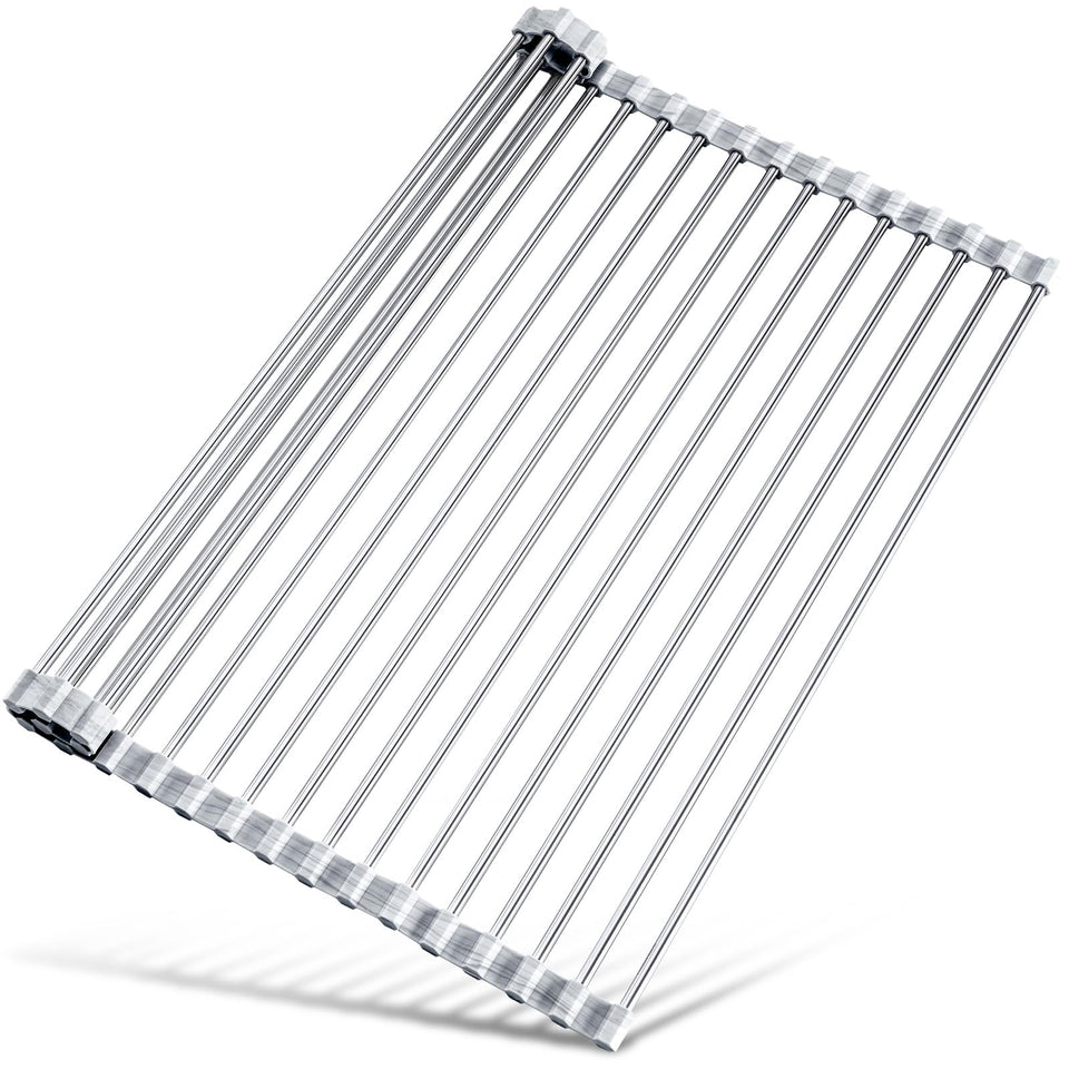 Tomorotec roll-up dish rack with marble edges for air drying dishes