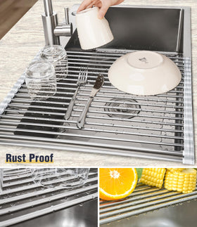Tomorotec roll-up rack in 17.7x12.5in size offering compact drying surface