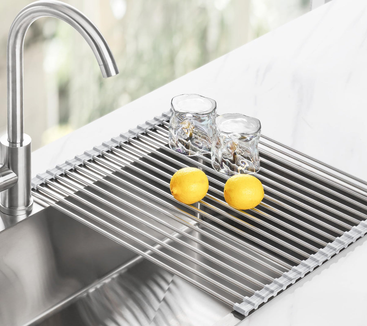Tomorotec marble pattern rack adds style and versatility in kitchen