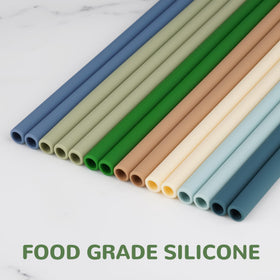Close-up of soft flexible straw showing bite-friendly design by Tomorotec
