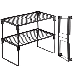 Tomorotec stackable shelves folded-flat design for easy storage and transport