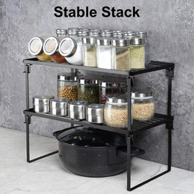 Tomorotec stackable shelves sturdy steel frame with rust-resistant coating