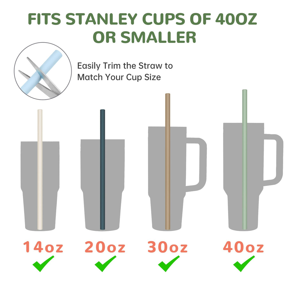 Tomorotec setup showing Stanley tumbler compatibility and trim-friendly length