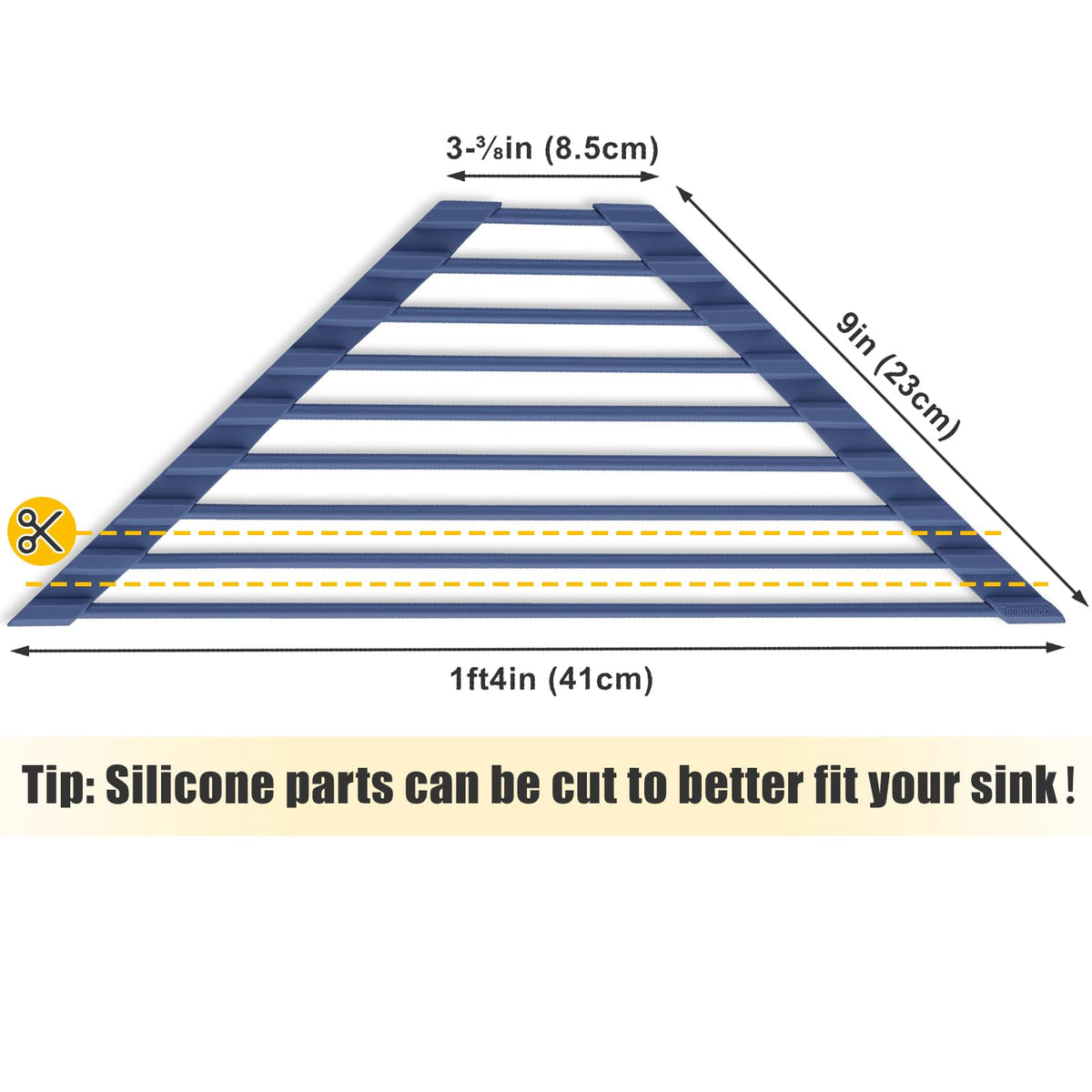Tomorotec triangle dish rack used as a heat-safe trivet for hot pots.