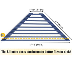 Tomorotec triangle dish rack used as a heat-safe trivet for hot pots.