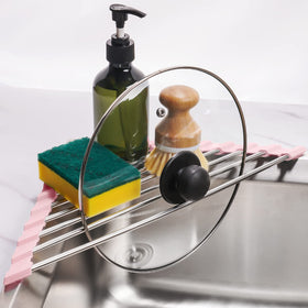 Tomorotec pink rack is dishwasher safe for quick cleanup.