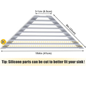 Tomorotec triangle roll-up rack showing customizable silicone edges