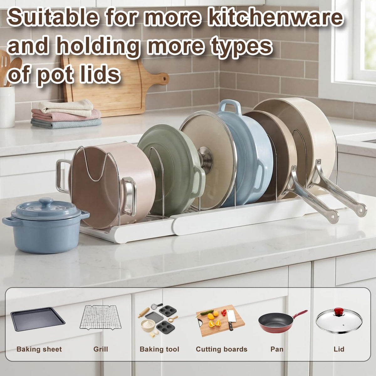 TOMSHUB scratch-free base prevents cabinet surfaces from wear
