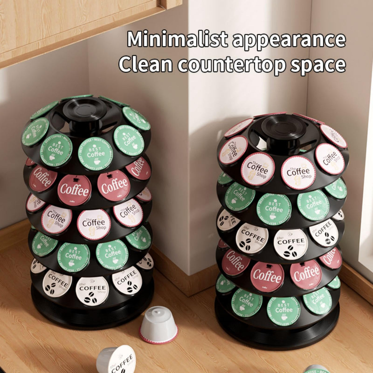 TOMSHUB K-Cup and Dolce Gusto compatibility supports mixed systems.