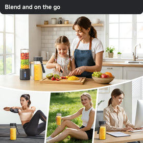 TOMUOO blender shown at gym or office for on the go mixing