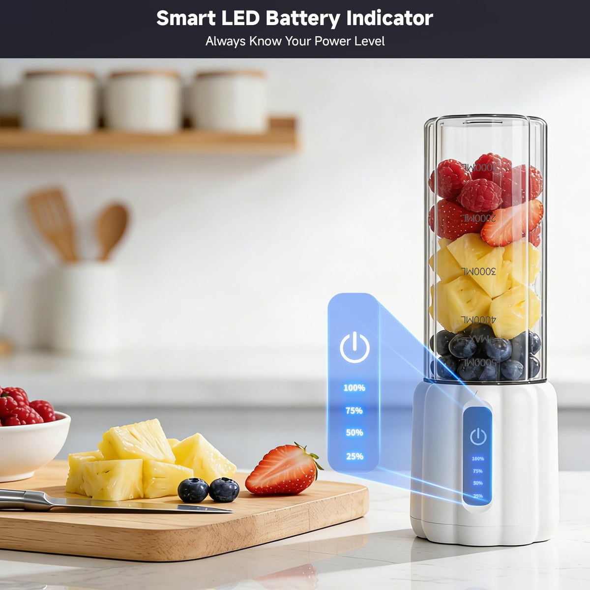 TOMUOO USB-C rechargeable portable blender for convenient power on the go