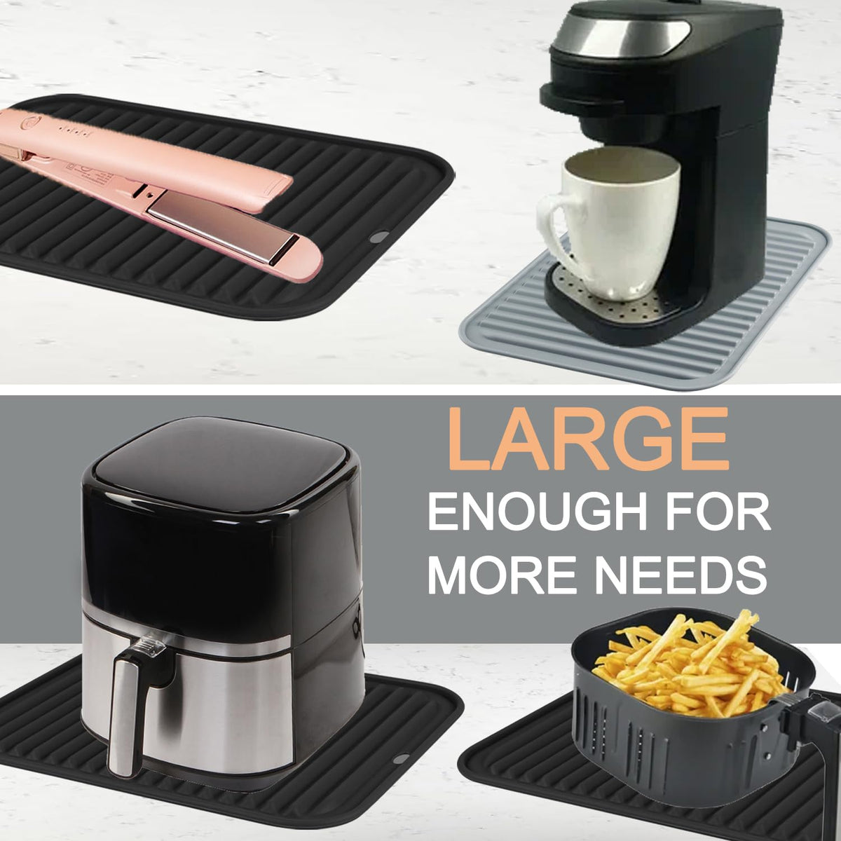 Tonbbow countertop protection trivet provides a non-slip, heat resistant surface.