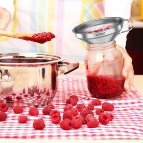 Toncoo complete funnel set supports oil, juice, vinegar transfers