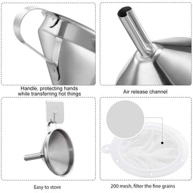 Toncoo funnel air-release channel speeds filling without glugging