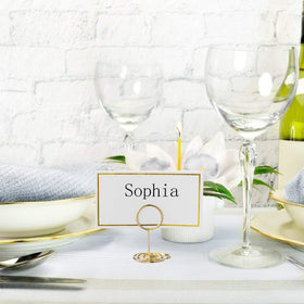 Toncoo table sign stand shows cards clearly without taking table space.