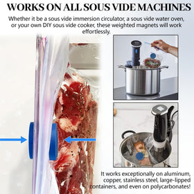 TonGass weights compatible with all sous vide machines and containers.