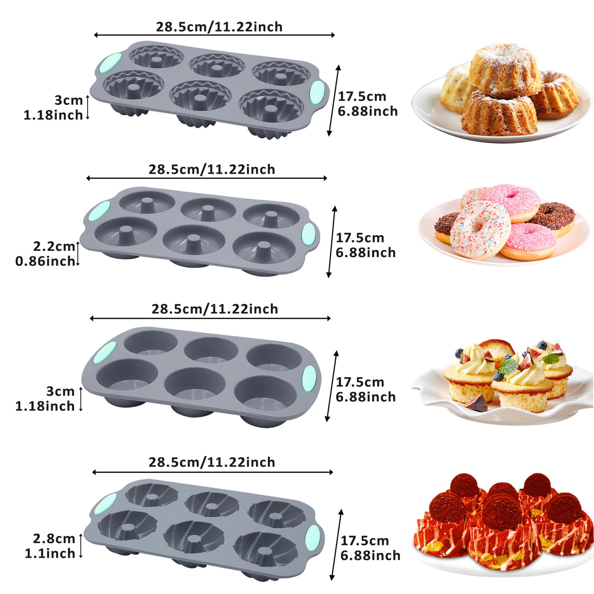 Tongjude heat-resistant bakeware handles oven, air fryer, and freezer temps.