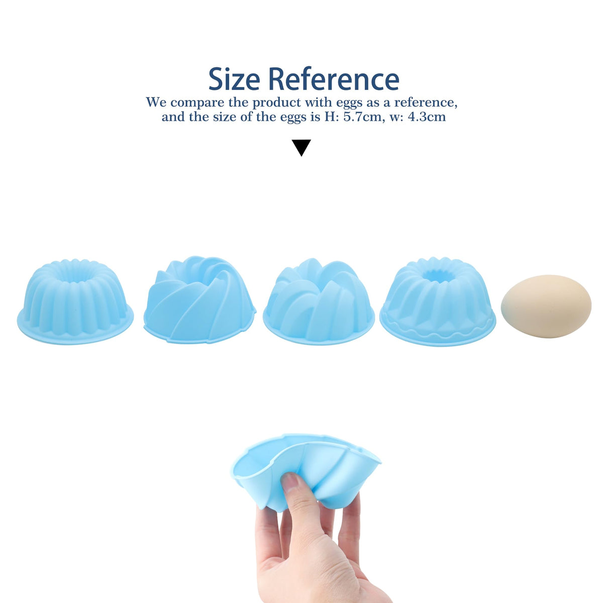 Tongjude 48-mold set enables mini cakes, jellies, and muffins at home.