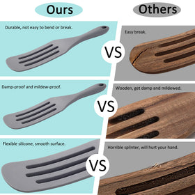 Tongjude spurtles feature ergonomic handles for precise control during cooking.