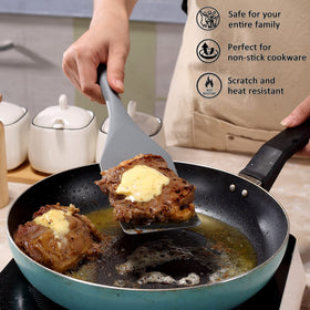 Tongjude nonstick-safe spatulas help scrape bowls and pans easily.