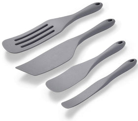 Tongjude silicone spurtle set heat-resistant utensils for nonstick pans.