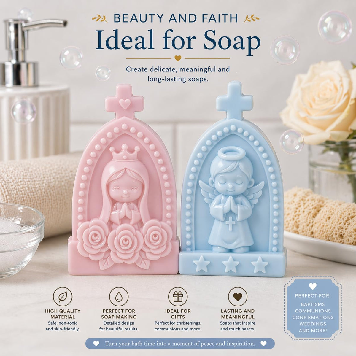 Toni Crafty candle making with molds demonstrated