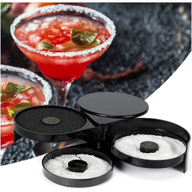 TonJin 3-tier bar rimmer with sleek black finish fits any decor