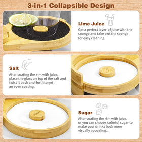 TonJin labeled trays prevent cross-contamination during rim prep