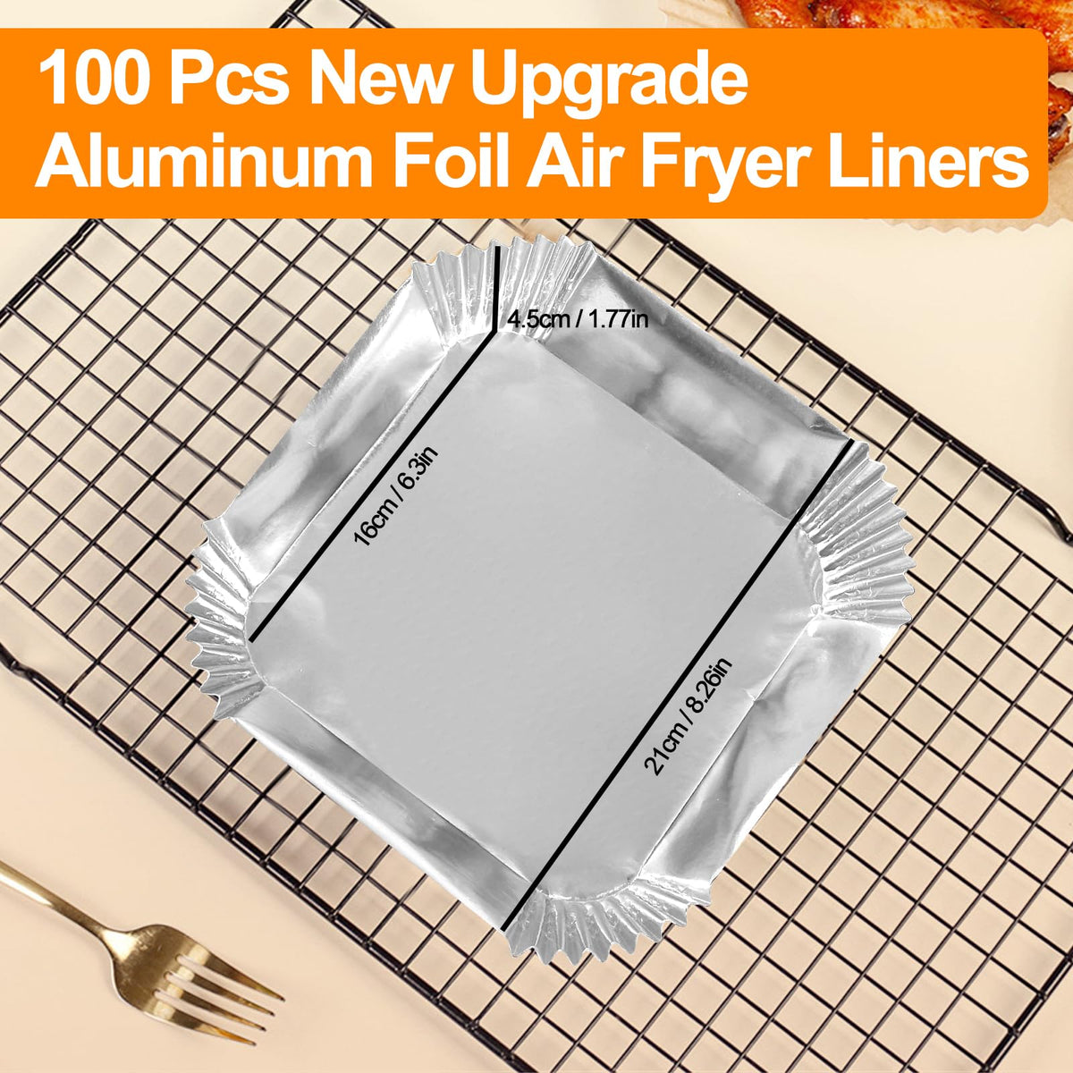 Tonmom liner being easily inserted into an air fryer