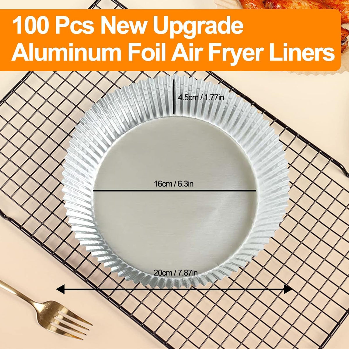 Tonmom liner resists oil and water to keep the fryer clean.