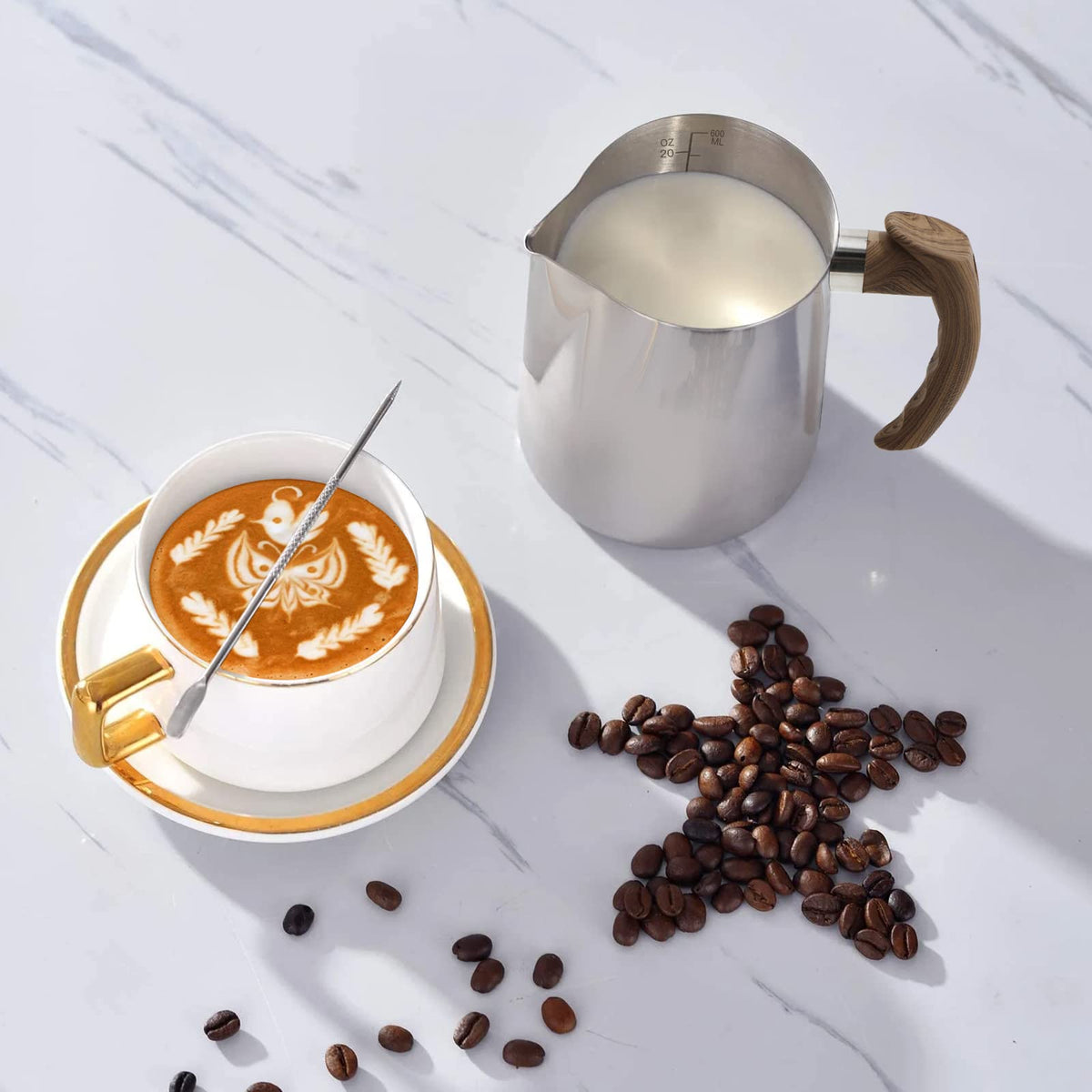 TooCust dishwasher-safe milk pitcher for fast cleanup
