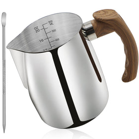 TooCust stainless steel milk frothing pitcher 20oz for smooth latte pours
