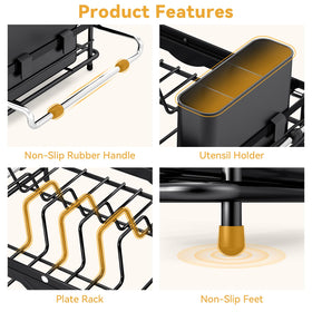 TOOLF anti-slip beads on handle stabilize rack over counter