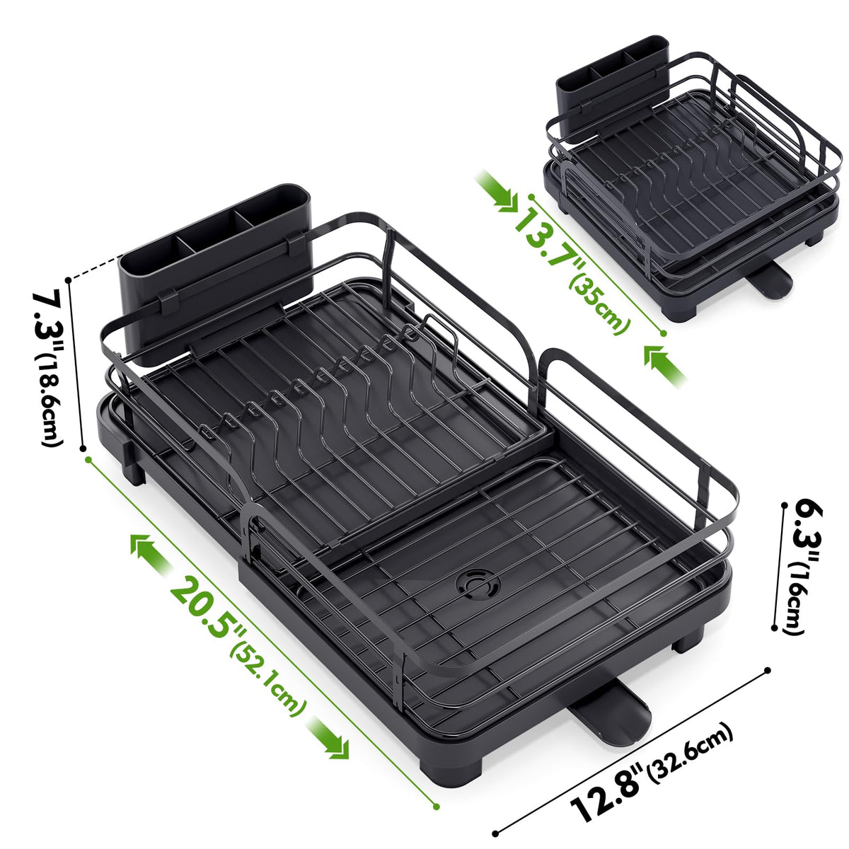 TOOLF collapsible rack folds flat for simple storage when not in use