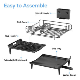 TOOLF removable 3-slot cutlery caddy keeps silverware tidy and accessible.