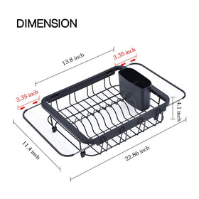 TOOLF over-sink rack setup maximizes space and airflow for fast drying.