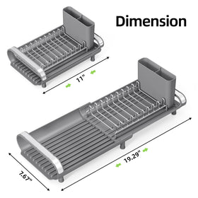 TOOLF dish drainer suitable for sink or countertop setup.
