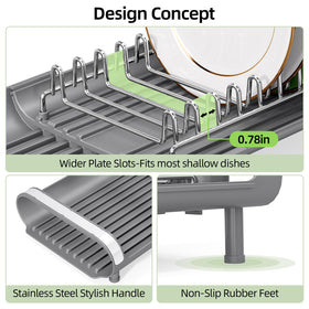 TOOLF removable two-slot utensil holder with drainage holes.