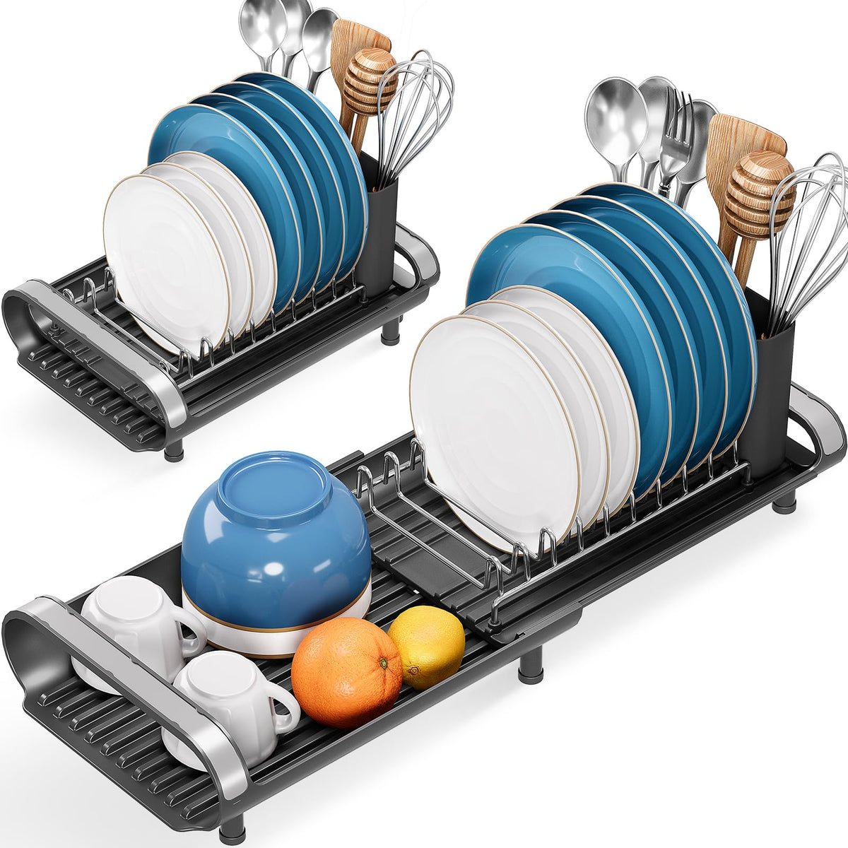 TOOLF small dish drying rack extendable on counter
