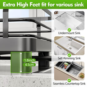 TOOLF stainless steel frame dish rack remains sturdy and rust-resistant