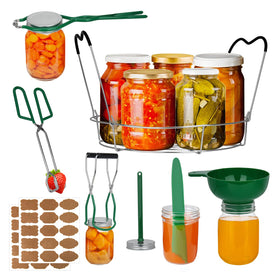 Toowood canning boxed set tools laid out for quick home preserves