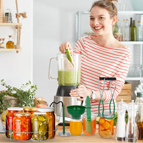 Toowood funnel for mason jars designed for tidy filling