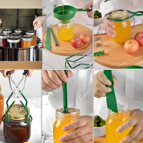 Toowood jar lifter with magnetic lid tool for hot-water handling