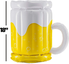 Top Race portable beer mug cooler deflates for easy storage.